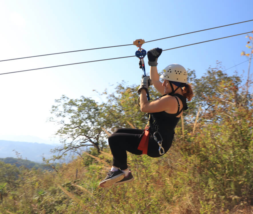 Zip lining